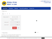 Tablet Screenshot of donalryanrentacar.com